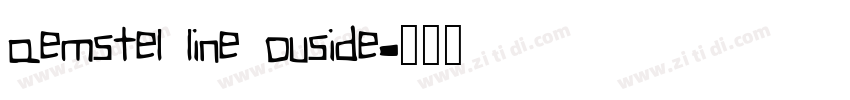 aemstel line ouside字体转换